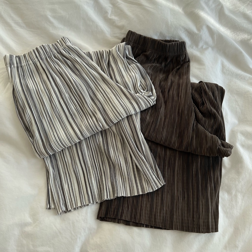 Topshop Plated pants - Green